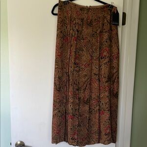 Dana Buchman Brown Maxi A-Line Skirt